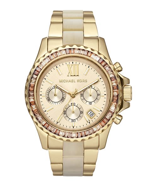 michael kors gold parker glitz watch